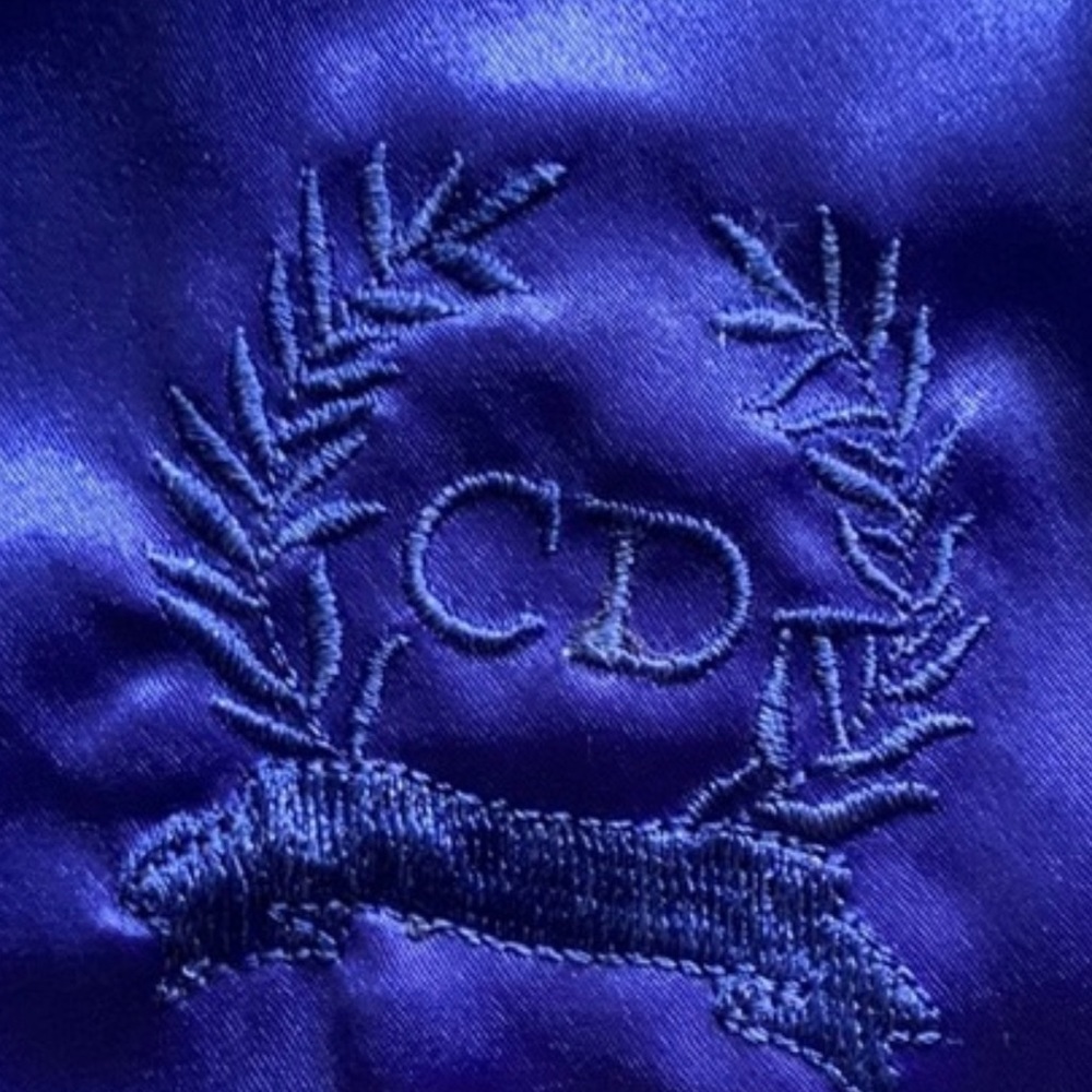 Christian Dior Monsieur Long Sapphire Blue Satin Robe - Picture 3 of 3